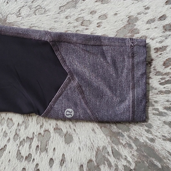 Lululemon Pace Rival Crop 19" Heather Black S4 - Picture 5 of 10
